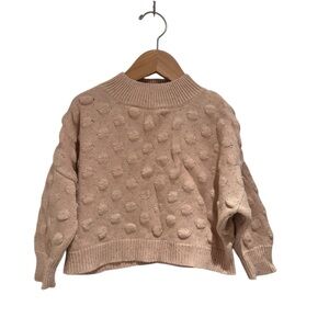 Huxbaby Pink Textured Knit Confetti Sweater - size 2(18-24M) *generous fit